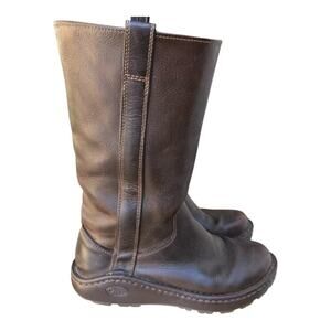 Chaco Credence Tall Leather Boot Women size 8 Brown Leather